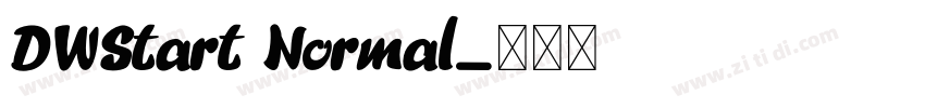DWStart Normal字体转换